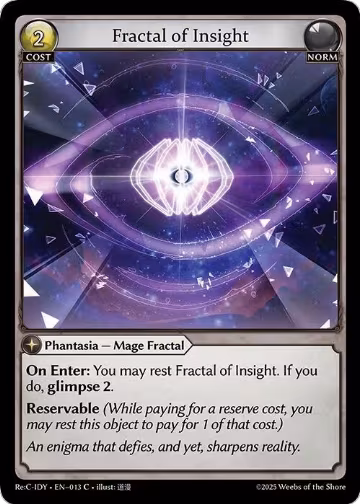 Fractal of Insight (013), Diao Chan Re: Collection, Idyll Corsage — Grand Archive card price