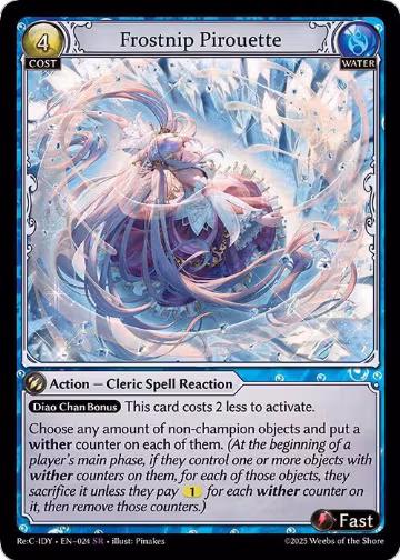 Frostnip Pirouette (024), Diao Chan Re: Collection, Idyll Corsage — Grand Archive card price