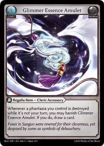 Glimmer Essence Amulet (006), Diao Chan Re: Collection, Idyll Corsage — Grand Archive card price