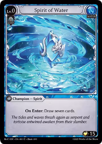 Spirit of Water (001), Diao Chan Re: Collection, Idyll Corsage — Grand Archive card price