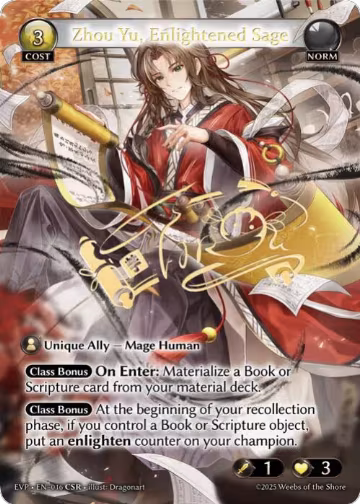 Zhou Yu, Enlightened Sage (016) — card price
