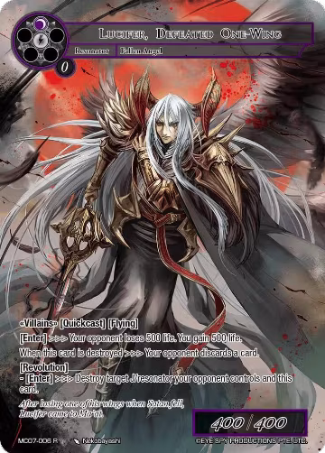 Lucifer, Defeated One-Wing (MC07-006 R), Memoria Collection 07 — Force of Will card price