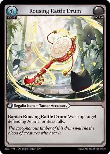 Rousing Rattle Drum (008), Guo Jia Re: Collection, Heaven’s Favored — Grand Archive card price