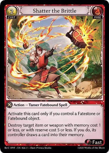 Shatter the Brittle (026) — card price