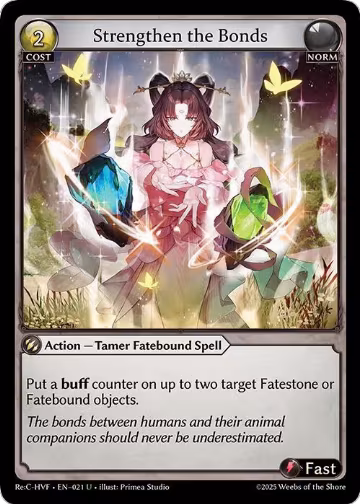 Strengthen the Bonds (021), Guo Jia Re: Collection, Heaven’s Favored — Grand Archive card price