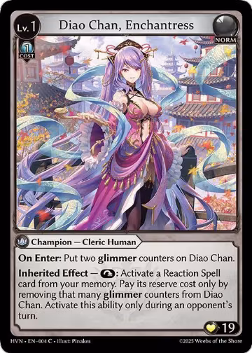 Diao Chan, Enchantress (004), Abyssal Heaven — Grand Archive card price