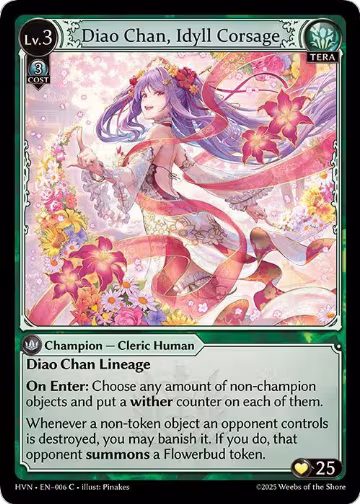 Diao Chan, Idyll Corsage (006), Abyssal Heaven — Grand Archive card price