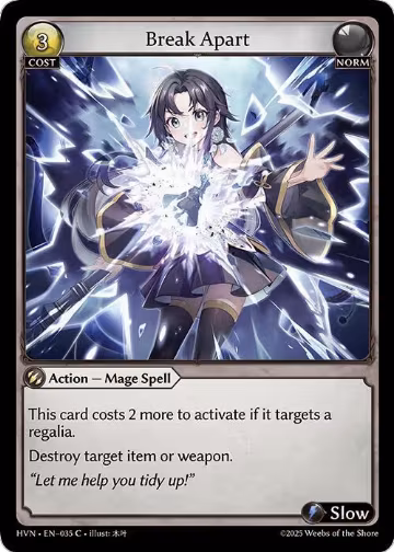 Break Apart (035), Abyssal Heaven — Grand Archive card price