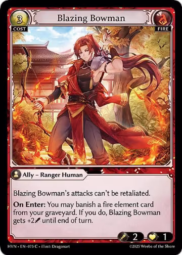 Blazing Bowman (075), Abyssal Heaven — Grand Archive card price