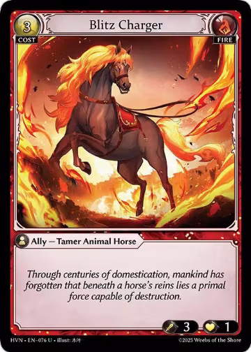 Blitz Charger (076), Abyssal Heaven — Grand Archive card price