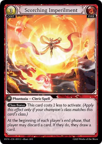 Scorching Imperilment (099), Abyssal Heaven — Grand Archive card price