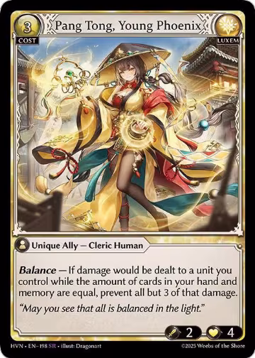 Pang Tong, Young Phoenix (198), Abyssal Heaven — Grand Archive card price