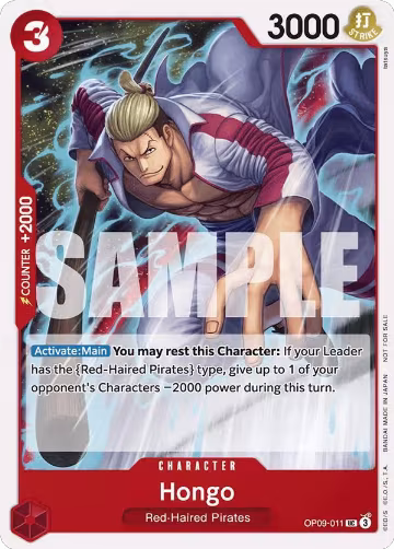 Hongo (Tournament Pack 2025 Vol. 2) (OP09-011), One Piece Promotion Cards — One Piece card price