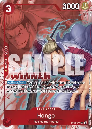 Hongo (Winner Pack 2025 Vol. 2) (OP09-011), One Piece Promotion Cards — One Piece card price
