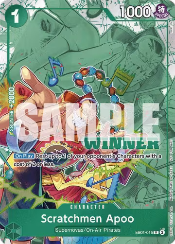Scratchmen Apoo (Winner Pack 2025 Vol. 2) (EB01-015), One Piece Promotion Cards — One Piece card price