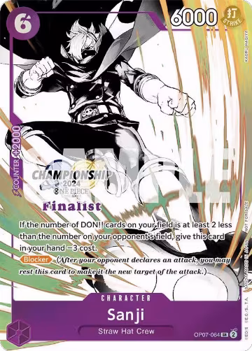 Sanji (Championship 2024 Finalist Card Set Vol. 2) (OP07-064), One Piece Promotion Cards — One Piece card price