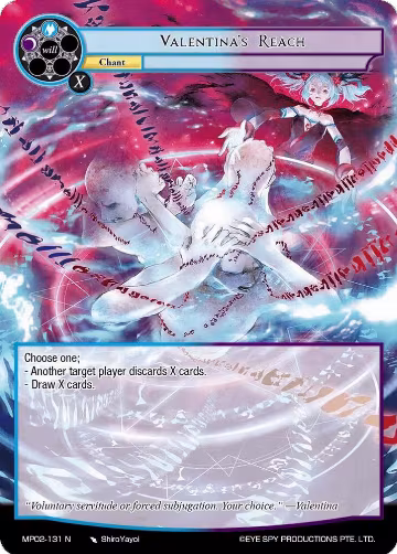 Valentina's Reach (MP02-131 N), Masterpiece Collection 02 "Fates Reunited!" — Force of Will card price