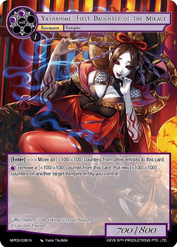 Yashahime, First Daughter of the Mikage (MP02-038 N), Masterpiece Collection 02 "Fates Reunited!" — Force of Will card price