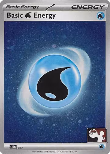 Basic Water Energy - 003 (Cosmos Holo) (003), Prize Pack Series Cards — Pokémon card price