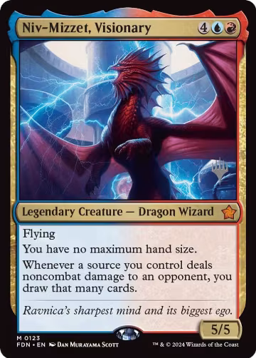 Niv-Mizzet, Visionary (123), Promo Pack: Duskmourn: House of Horror — Magic card price