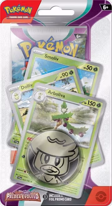 Paldea Evolved Premium Checklane Blister [Arboliva], Paldea Evolved — Pokémon sealed product price