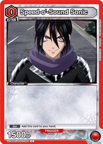 Speed-o'-Sound Sonic (068) (Box Topper Foil) (UE06BT/OPM-1-068), One Punch Man — Union Arena card price