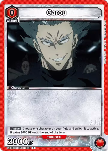 Garou (073) (Box Topper Foil) (UE06BT/OPM-1-073), One Punch Man — Union Arena card price