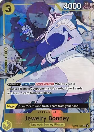 Jewelry Bonney (Illustration Box EX) (OP08-105), One Piece Promotion Cards — One Piece card price