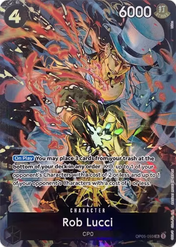 Rob Lucci (Illustration Box EX) (OP05-093), One Piece Promotion Cards — One Piece card price