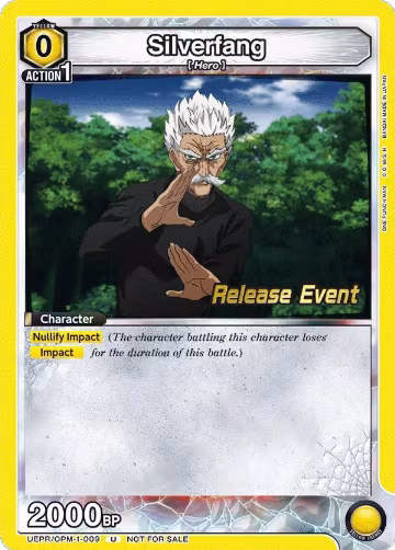 Silverfang (009) (UEPR/OPM-1-009), One Punch Man Release Event Cards — Union Arena card price