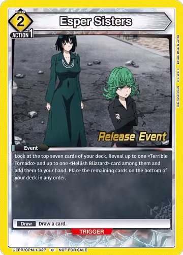 Esper Sisters (UEPR/OPM-1-027), One Punch Man Release Event Cards — Union Arena card price