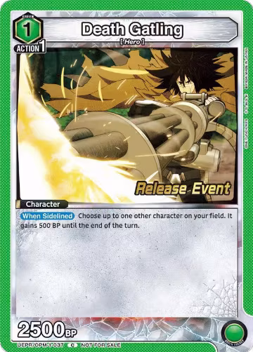 Death Gatling (UEPR/OPM-1-037), One Punch Man Release Event Cards — Union Arena card price