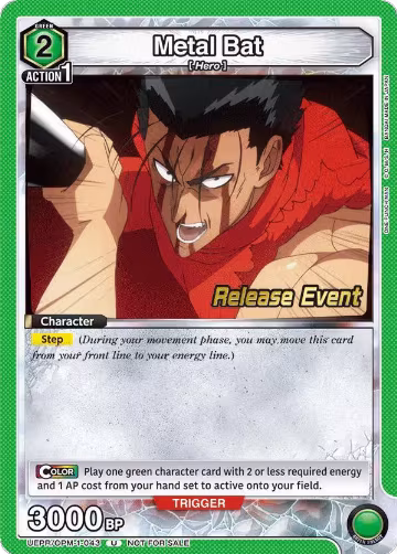 Metal Bat (043) (UEPR/OPM-1-043), One Punch Man Release Event Cards — Union Arena card price