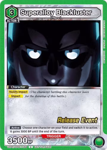 Superalloy Blackluster (UEPR/OPM-1-054), One Punch Man Release Event Cards — Union Arena card price