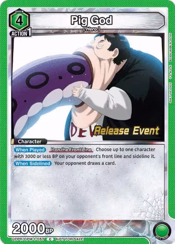 Pig God (UEPR/OPM-1-057), One Punch Man Release Event Cards — Union Arena card price