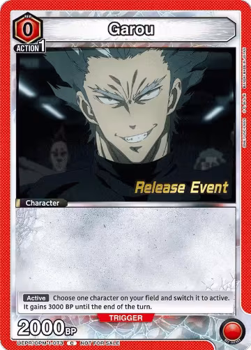 Garou (073) (UEPR/OPM-1-073), One Punch Man Release Event Cards — Union Arena card price