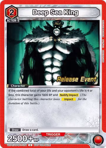 Deep Sea King (UEPR/OPM-1-078), One Punch Man Release Event Cards — Union Arena card price