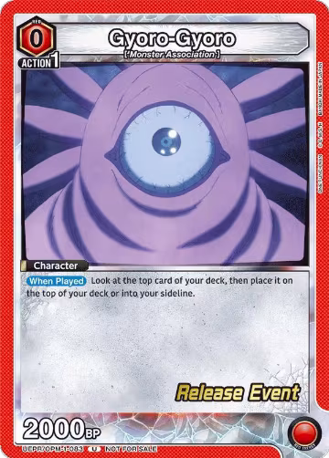 Gyoro-Gyoro (UEPR/OPM-1-083), One Punch Man Release Event Cards — Union Arena card price