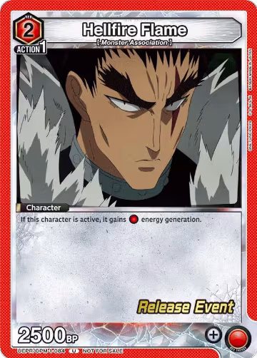 Hellfire Flame (UEPR/OPM-1-084), One Punch Man Release Event Cards — Union Arena card price
