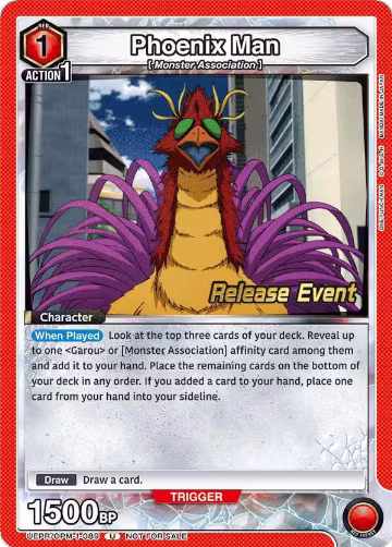 Phoenix Man (UEPR/OPM-1-089), One Punch Man Release Event Cards — Union Arena card price