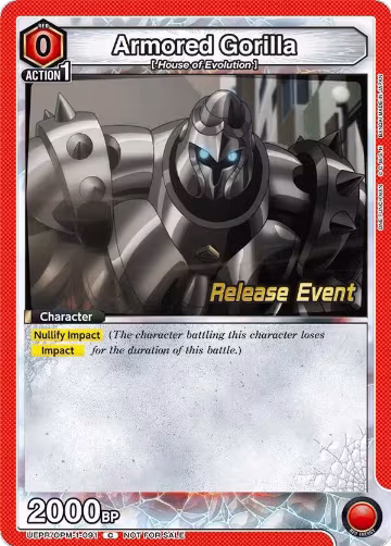 Armored Gorilla (UEPR/OPM-1-091), One Punch Man Release Event Cards — Union Arena card price