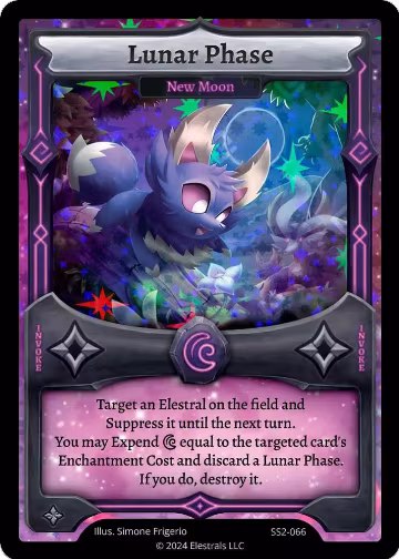 Lunar Phase - New Moon (SS2-066), Shattered Stars Chapter 2 [SS2] — Elestrals card price