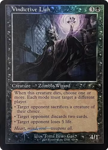 Vindictive Lich (Retro Frame) (856), Secret Lair Drop Series — Magic card price