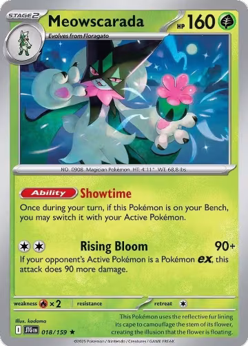 Meowscarada (018/159), Journey Together — Pokémon card price