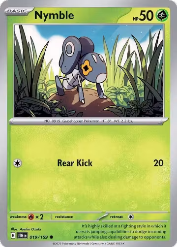 Nymble (019/159), Journey Together — Pokémon card price