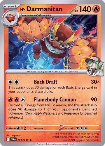 N's Darmanitan - 027/159 (027/159), Journey Together — Pokémon card price
