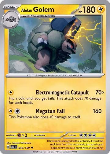 Alolan Golem (046/159), Journey Together — Pokémon card price