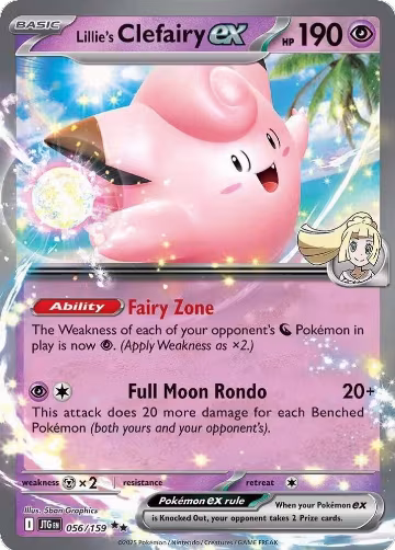 Lillie's Clefairy ex - 056/159 (056/159), Journey Together — Pokémon card price