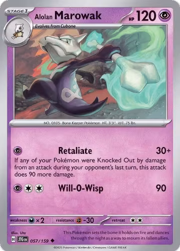 Alolan Marowak (057/159), Journey Together — Pokémon card price