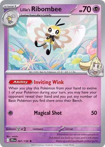 Lillie's Ribombee - 067/159 (067/159), Journey Together — Pokémon card price